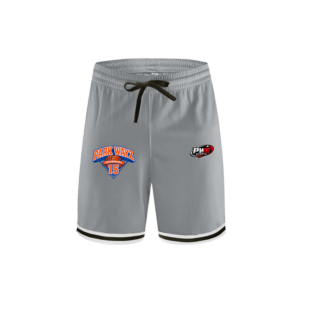 PWE Knicks Tribute Classic Stripe Trim Basketball Shorts