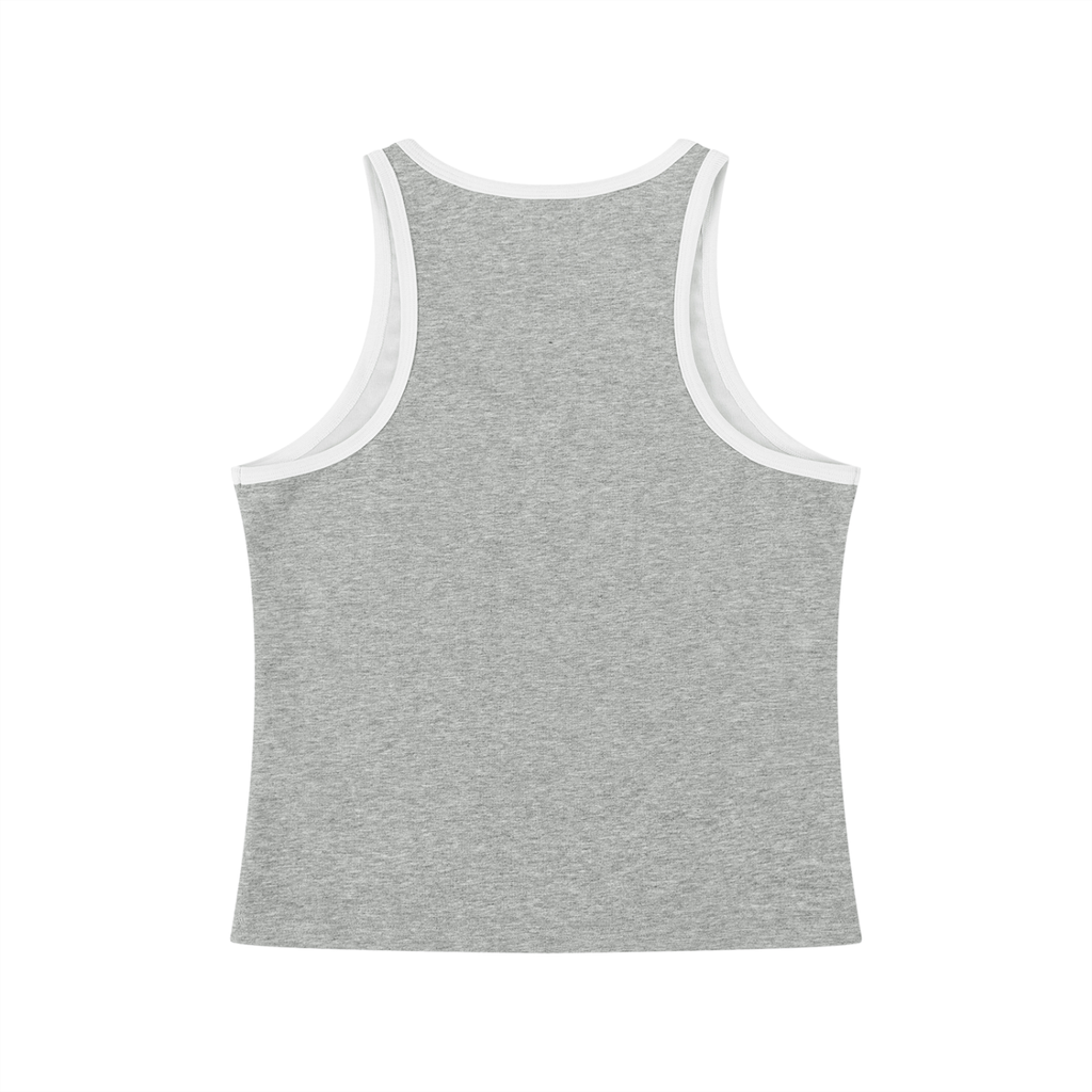 PWE Lux Logo Women's Color Block Cropped Tank Top