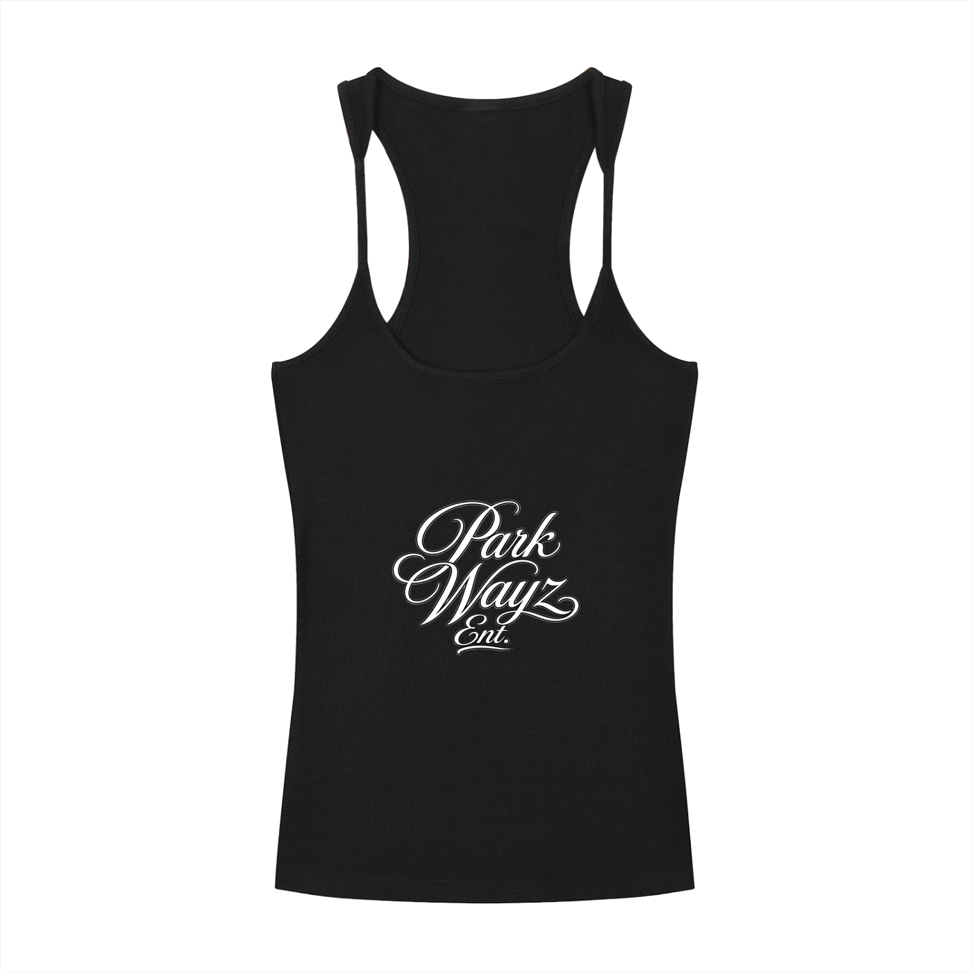 PWE Lux Logo Slim Fit Ribbed Racerback Tank Top