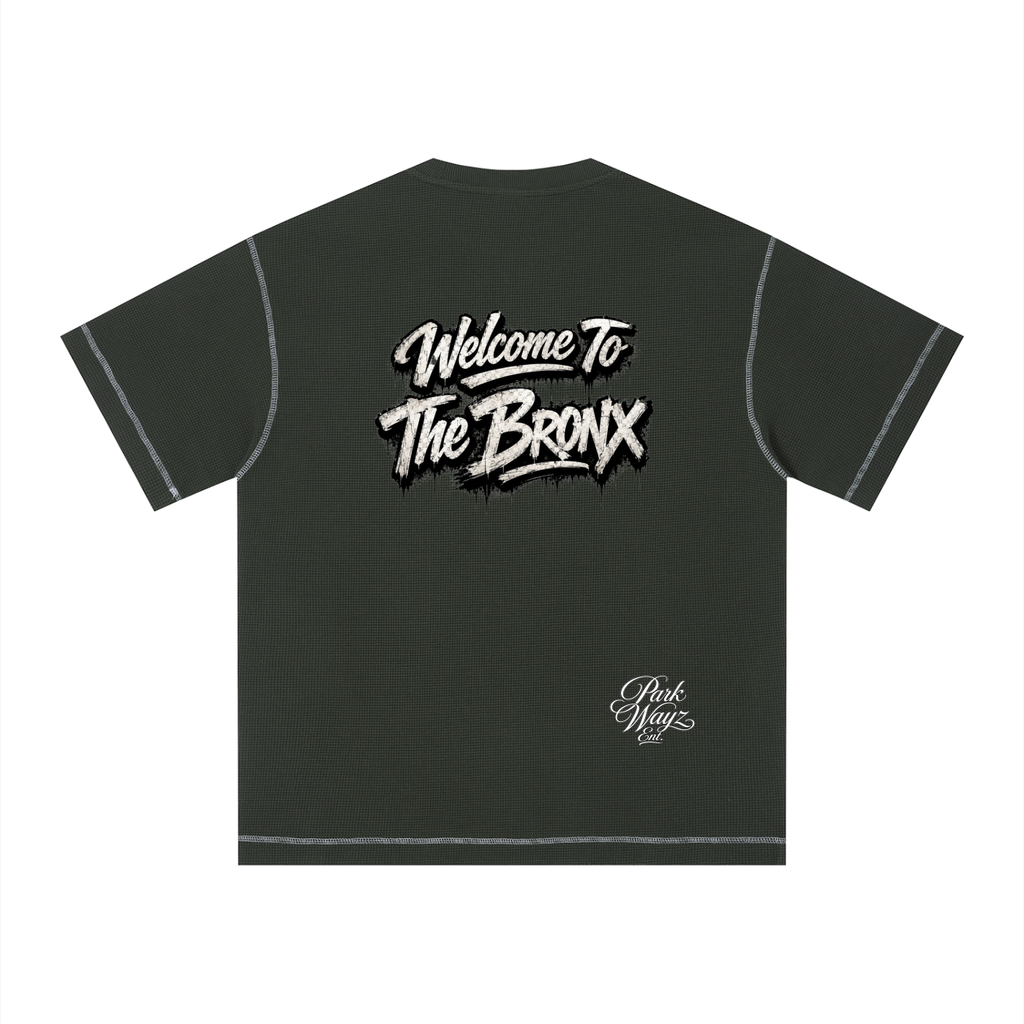 PWE W2TBX Unisex Sunfade Waffle Boxy T-Shirt