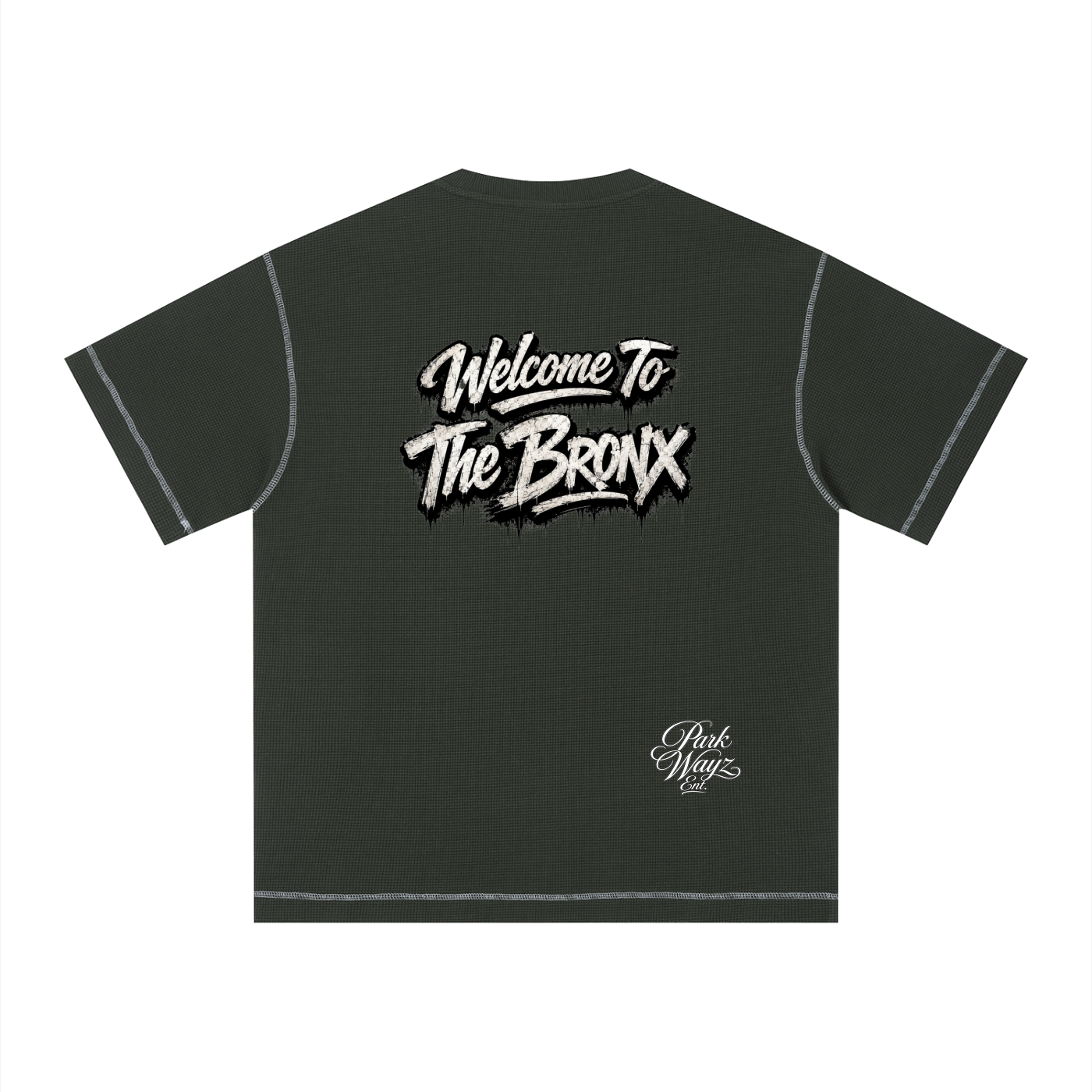 PWE W2TBX Unisex Sunfade Waffle Boxy T-Shirt