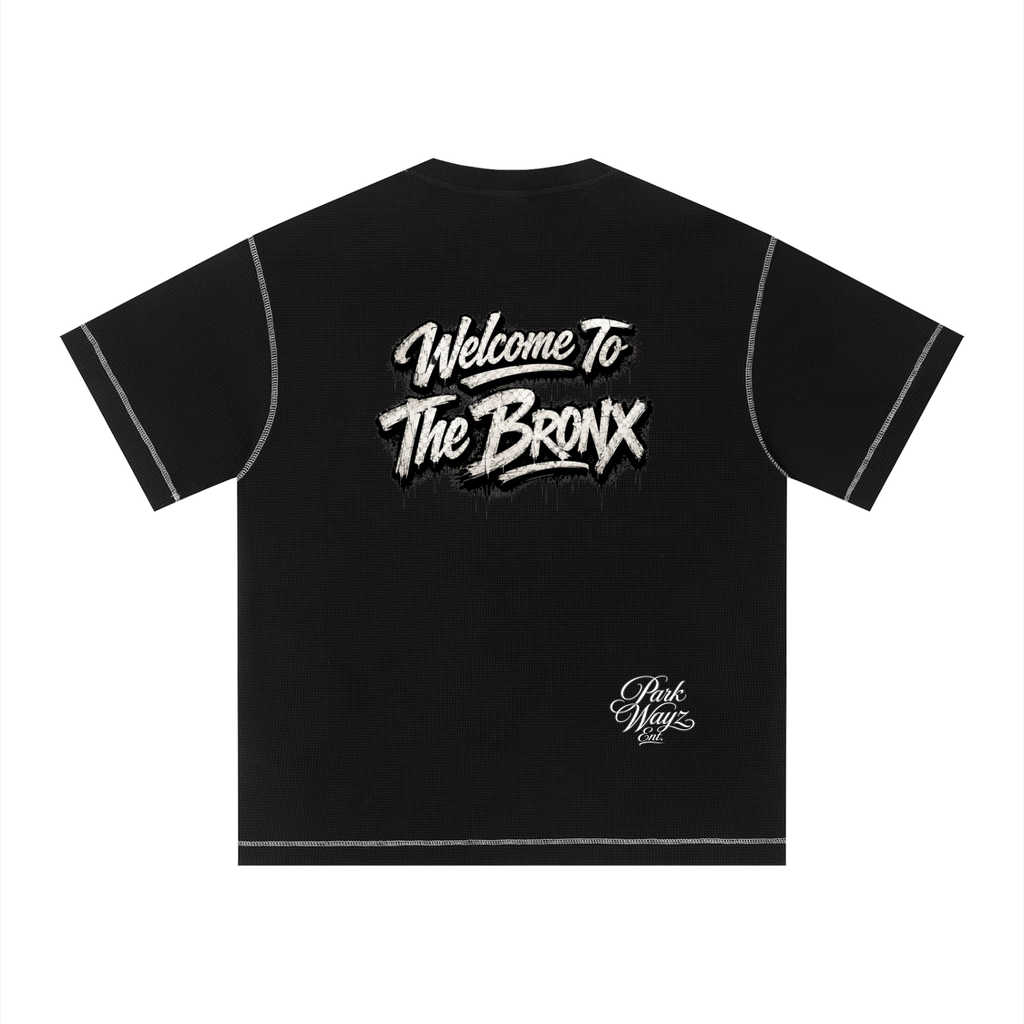 PWE W2TBX Unisex Sunfade Waffle Boxy T-Shirt