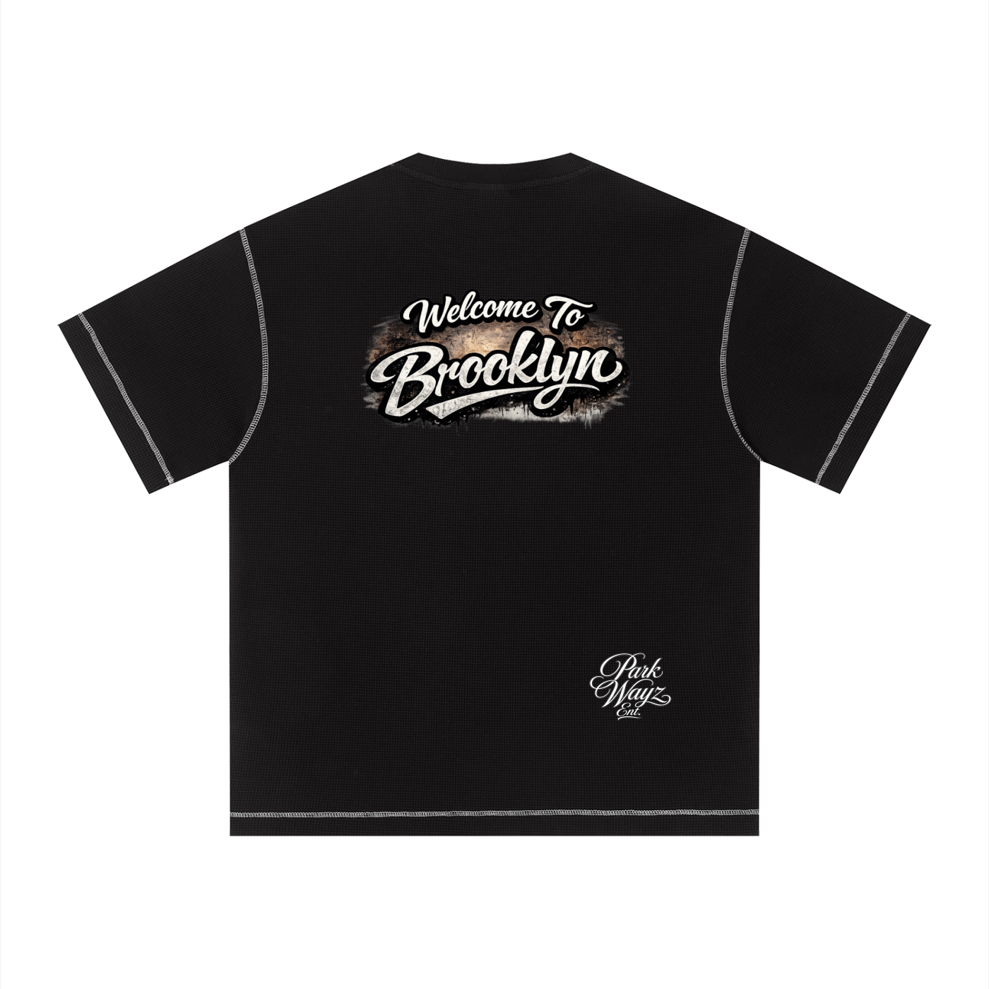 PWE W2BK NYC Unisex Sunfade Waffle Boxy T-Shirt