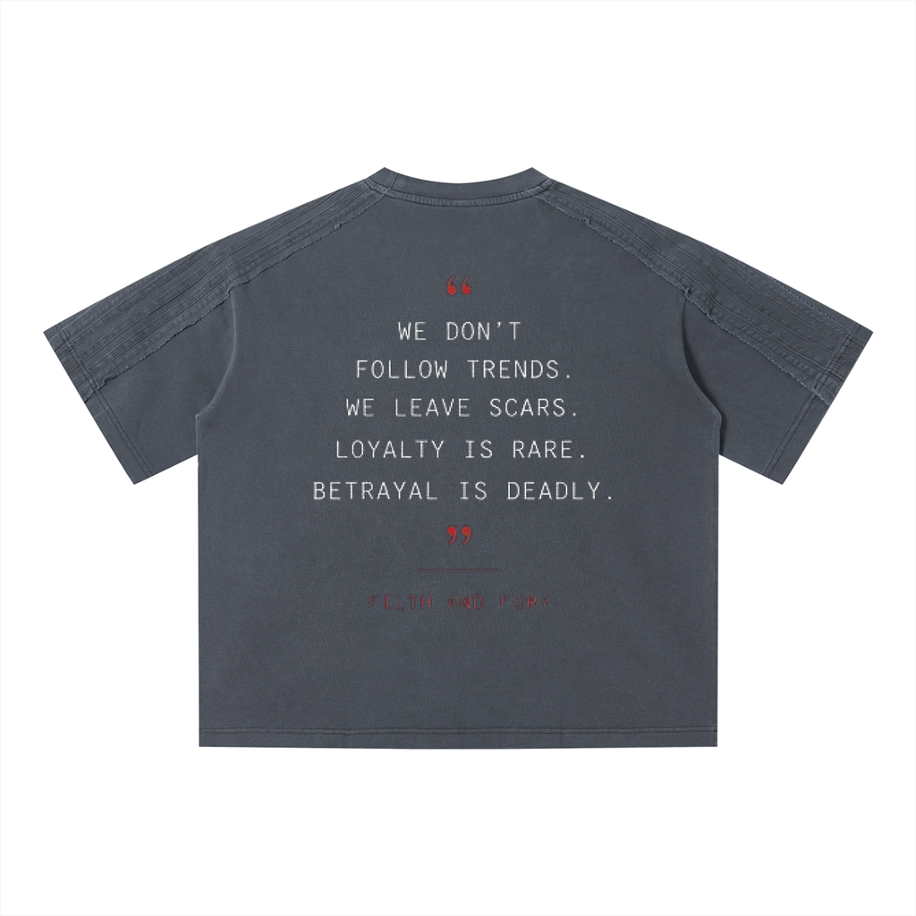 PWE x Filth & Fury Unisex Vintage Wash Boxy T-Shirt