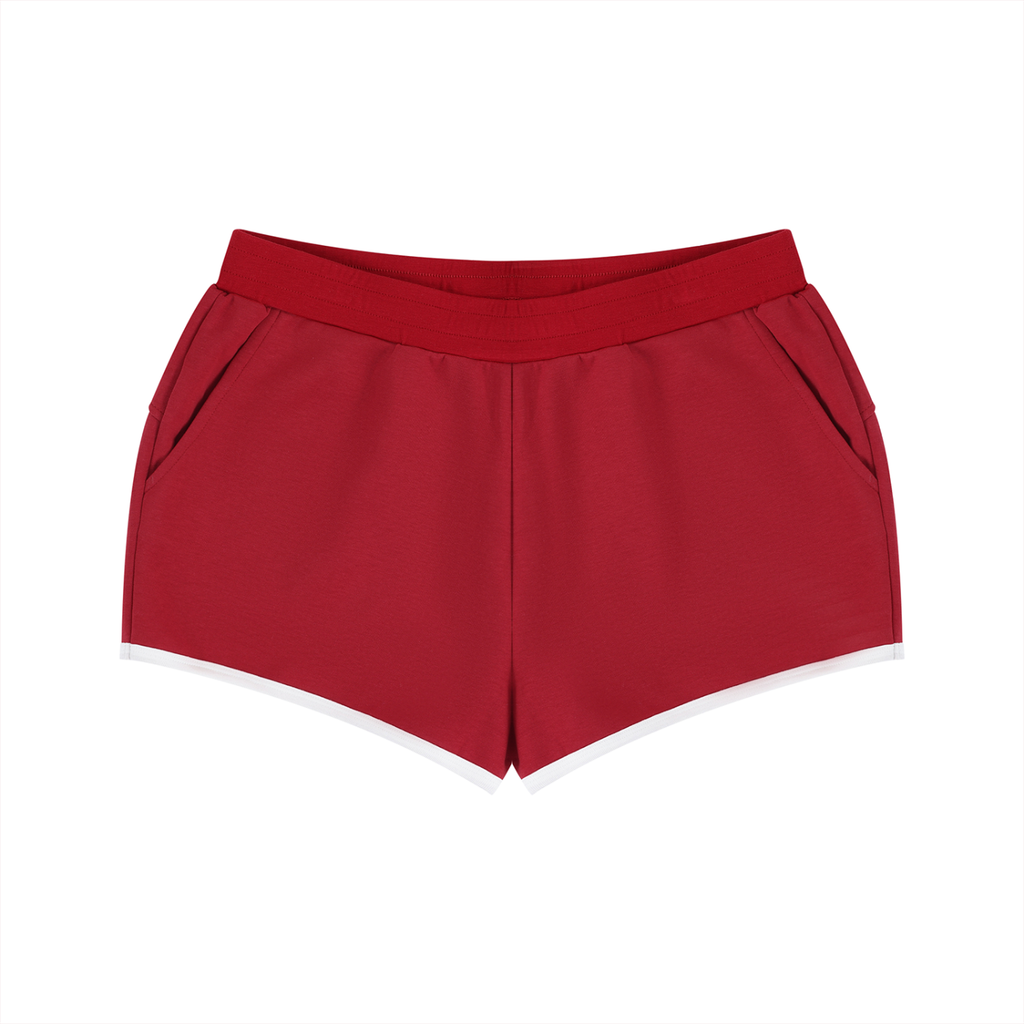 PWE Lux Logo Women's Retro Contrast Binding Shorts