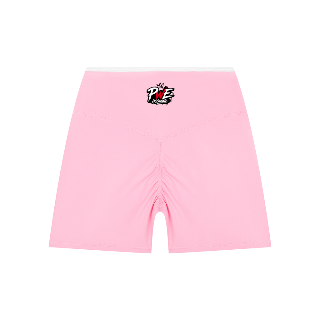 PWE Passionate Women’s High Rise Color Block Yoga Shorts