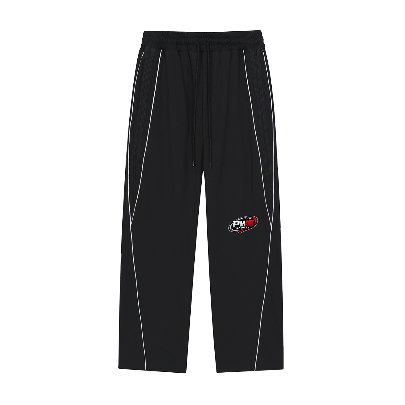 PWE Sports Reflection Striped Straight-Leg Sweatpants