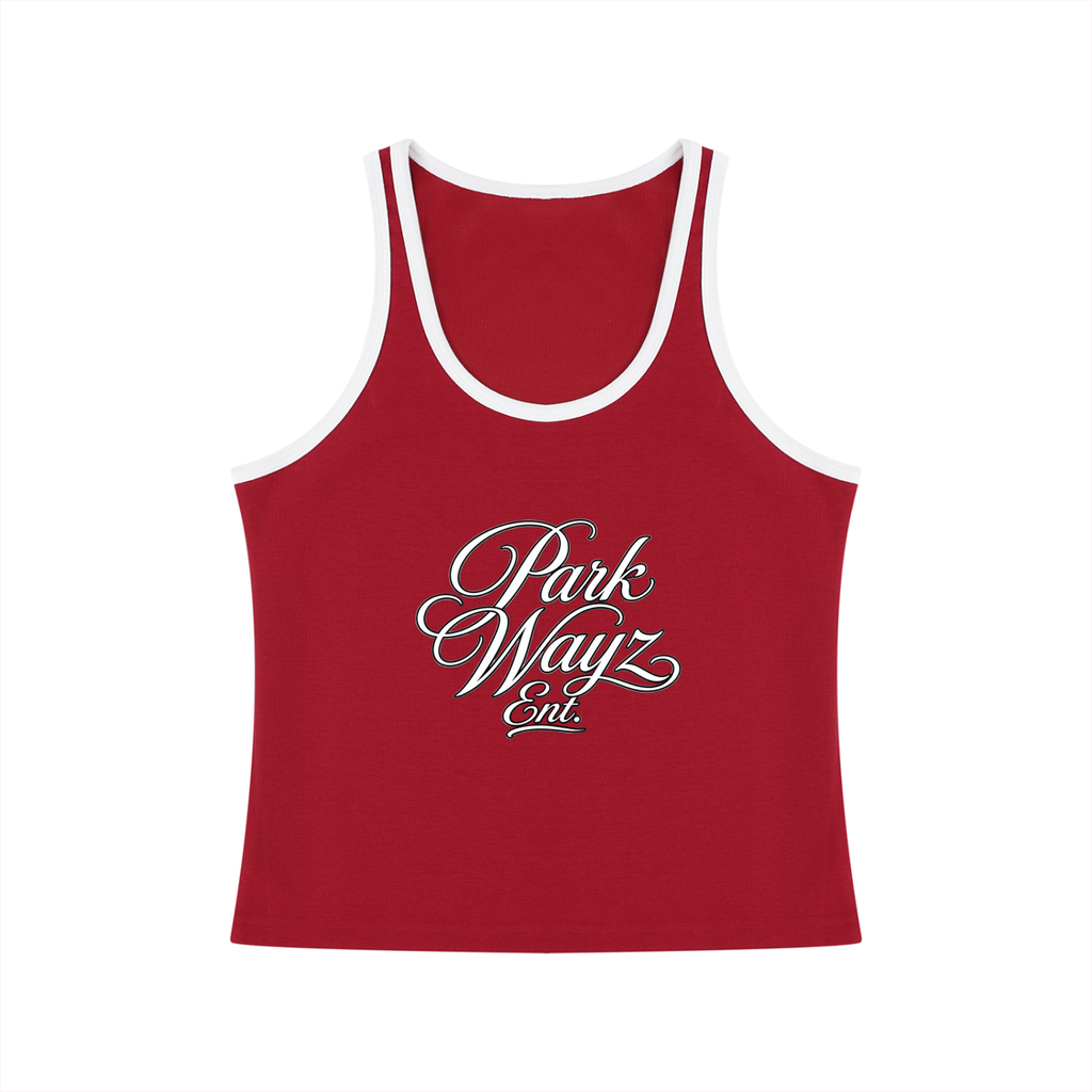 PWE Lux Logo Women's Color Block Cropped Tank Top