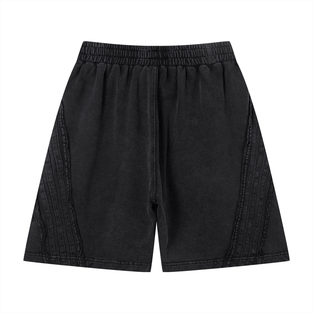 PWE x Filth Fury Unisex Vintage Wash Raw Edge Shorts