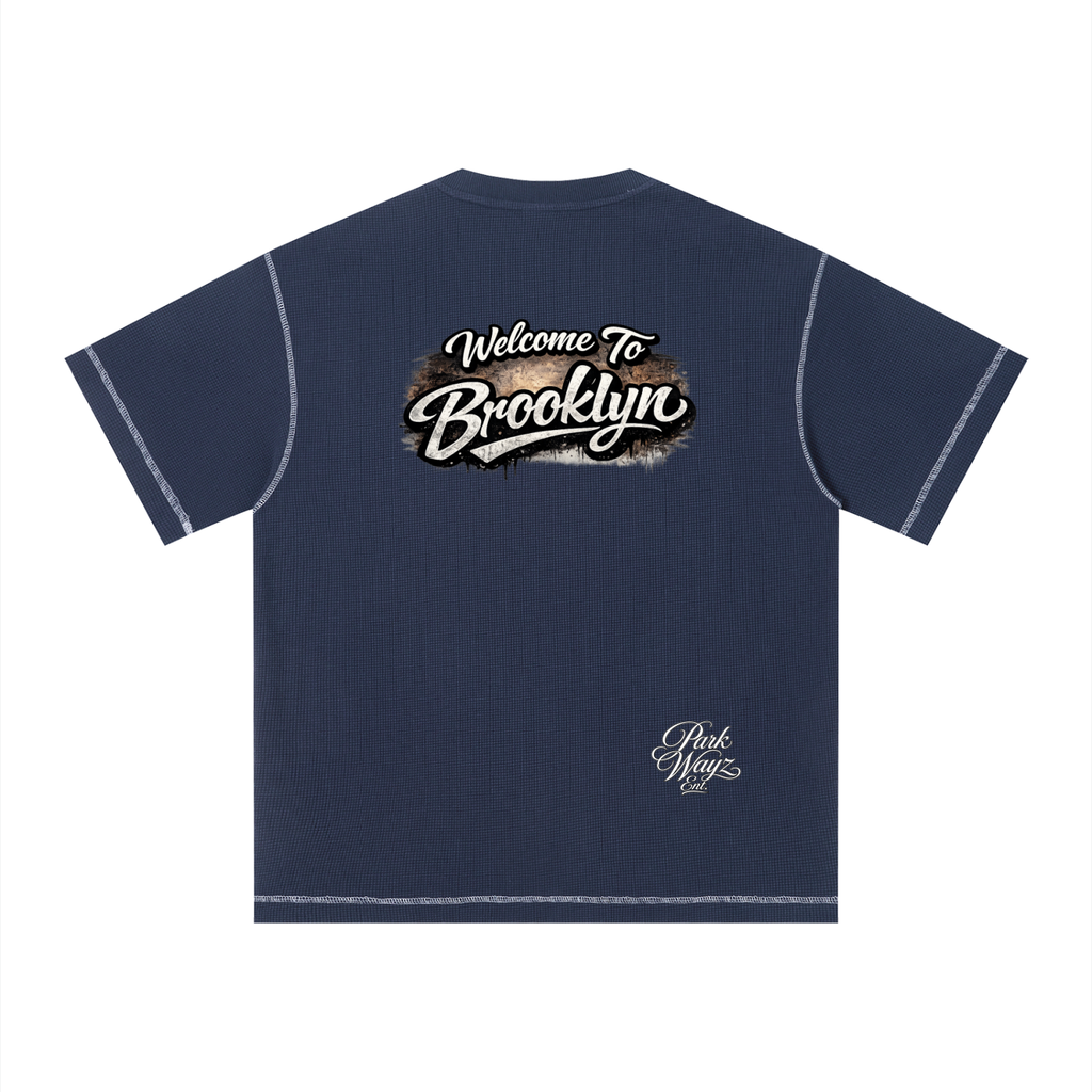 PWE W2BK NYC Unisex Sunfade Waffle Boxy T-Shirt