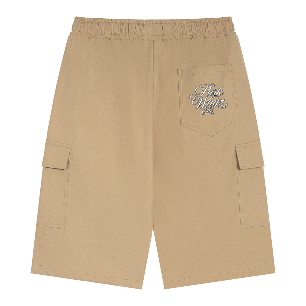 PWE Lux Logo NYC Unisex Drawstring Cargo Shorts