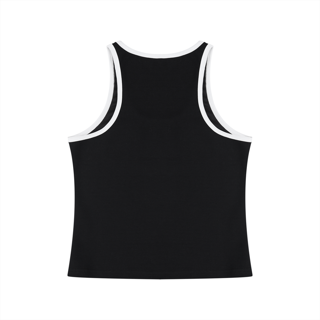 PWE Lux Logo Women's Color Block Cropped Tank Top