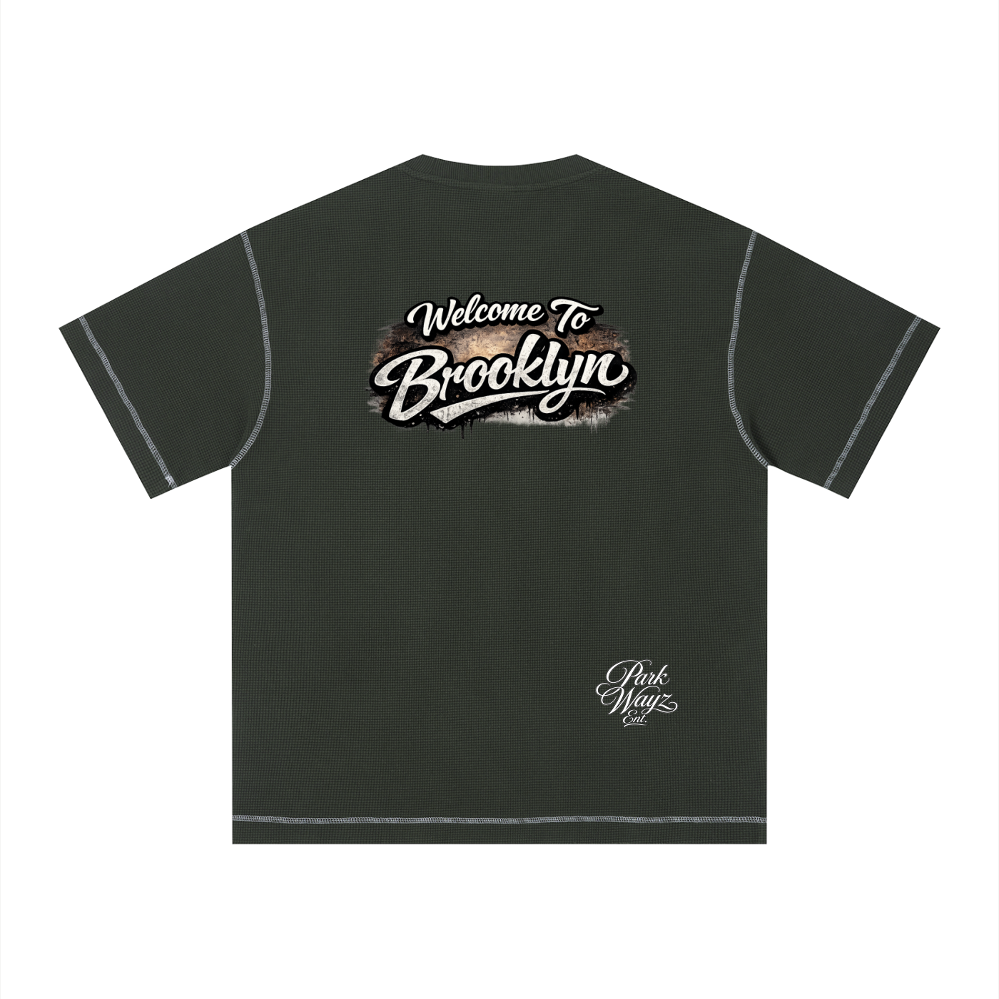 PWE W2BK NYC Unisex Sunfade Waffle Boxy T-Shirt