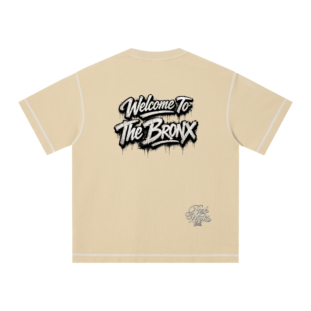PWE W2TBX Unisex Sunfade Waffle Boxy T-Shirt