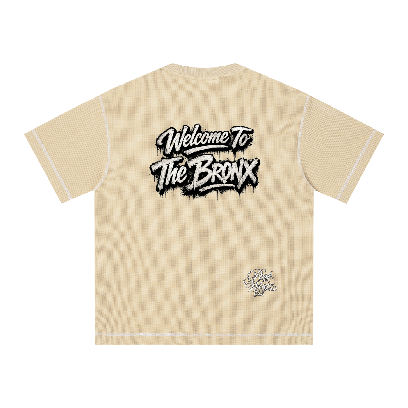 PWE W2TBX Unisex Sunfade Waffle Boxy T-Shirt