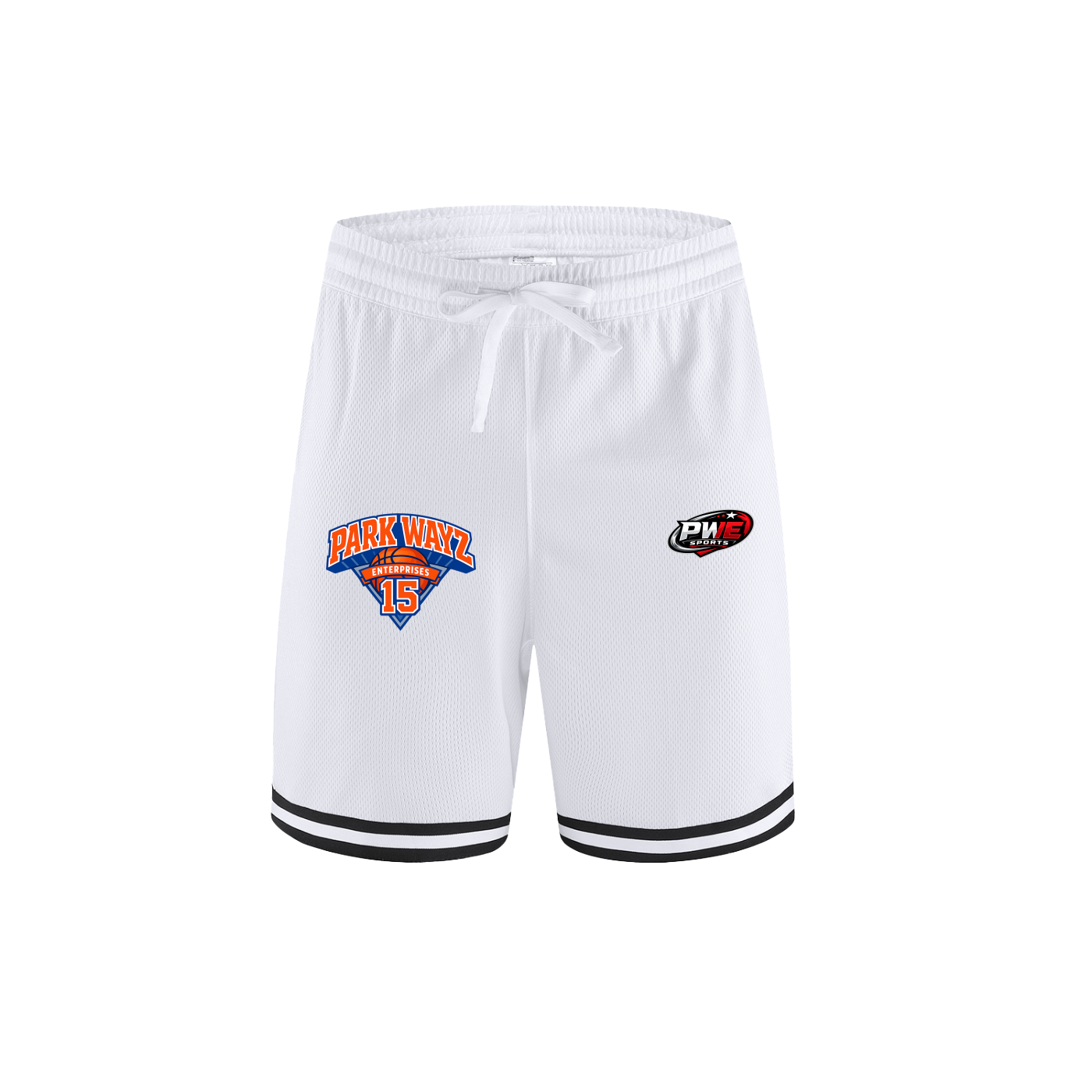 PWE Knicks Tribute Classic Stripe Trim Basketball Shorts