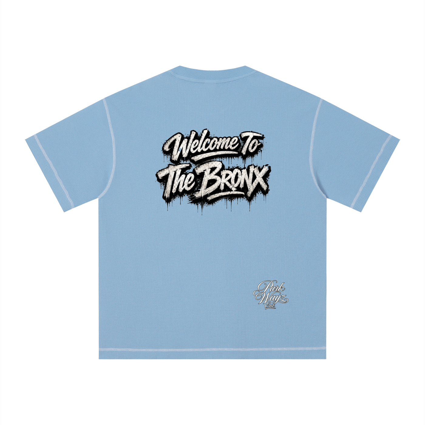 PWE W2TBX Unisex Sunfade Waffle Boxy T-Shirt
