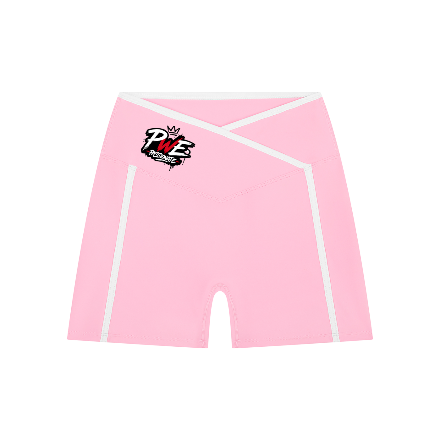 PWE Passionate Women’s High Rise Color Block Yoga Shorts