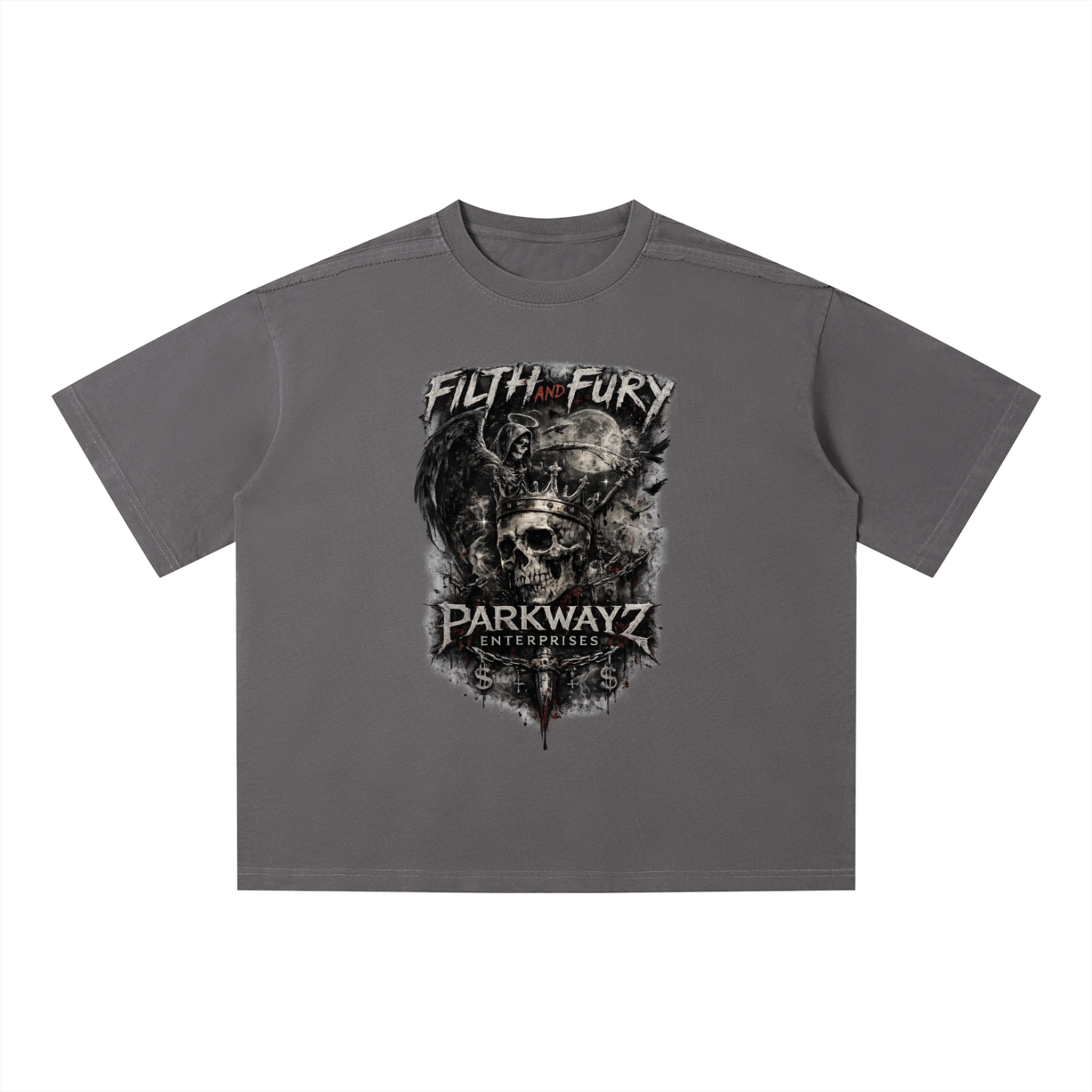 PWE x Filth & Fury Unisex Vintage Wash Boxy T-Shirt