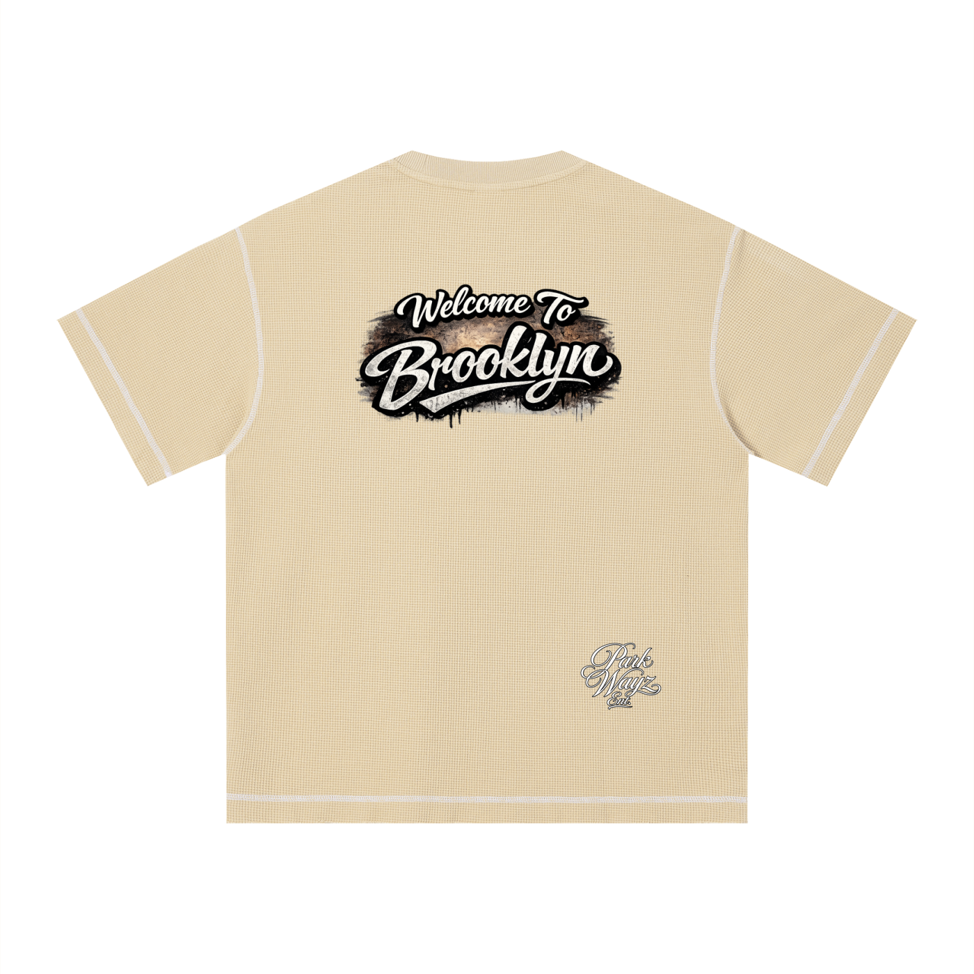 PWE W2BK NYC Unisex Sunfade Waffle Boxy T-Shirt