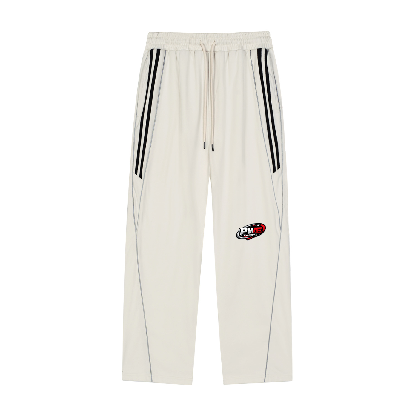 PWE Sports Reflection Striped Straight-Leg Sweatpants