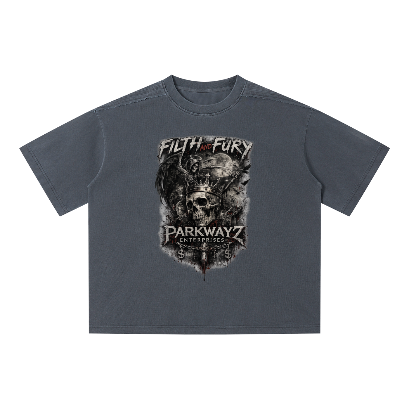 PWE x Filth & Fury Unisex Vintage Wash Boxy T-Shirt