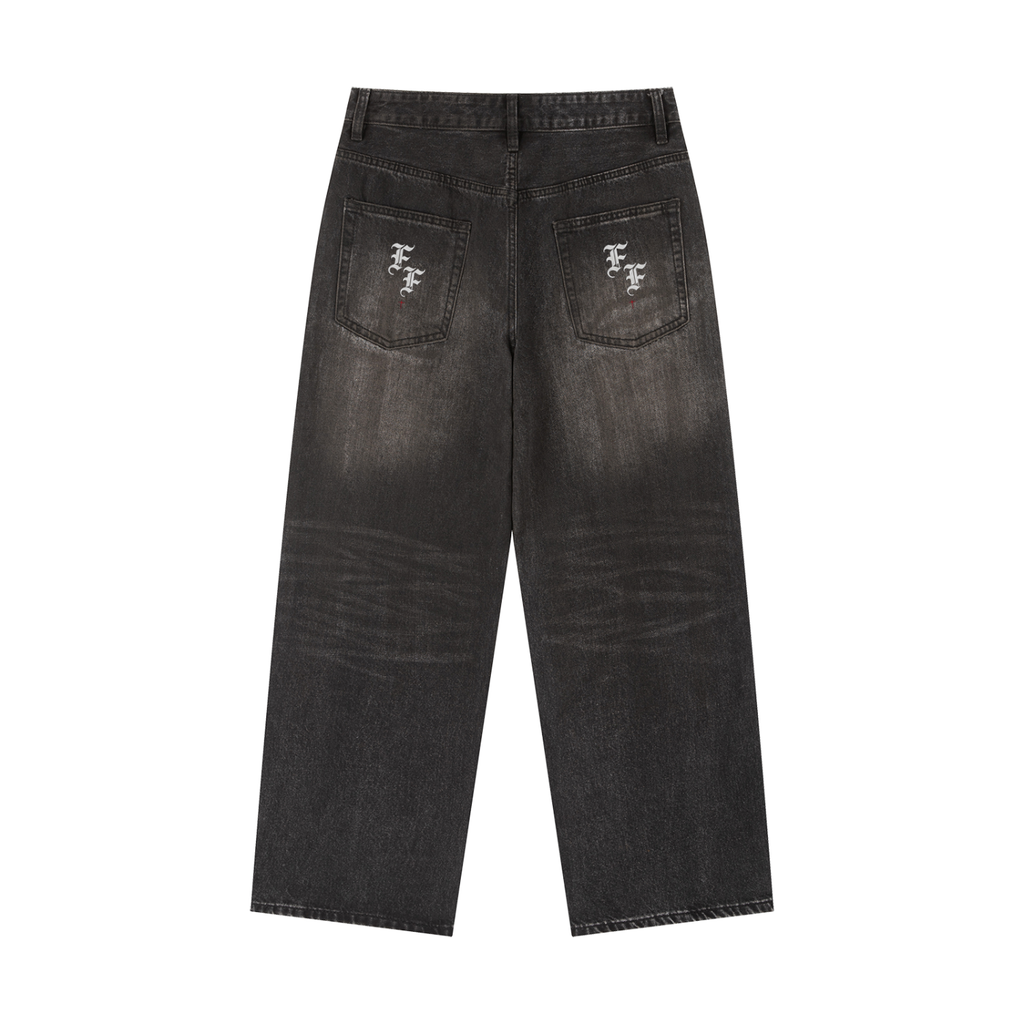 PWE x F&F Vintage Wash Heavyweight Denim Jeans