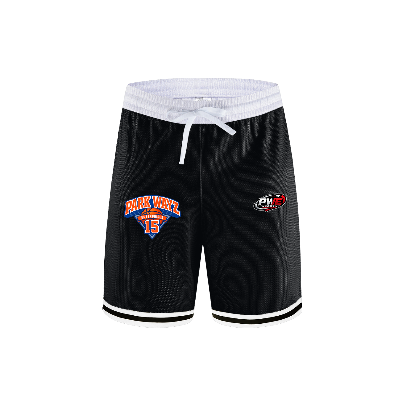 PWE Knicks Tribute Classic Stripe Trim Basketball Shorts
