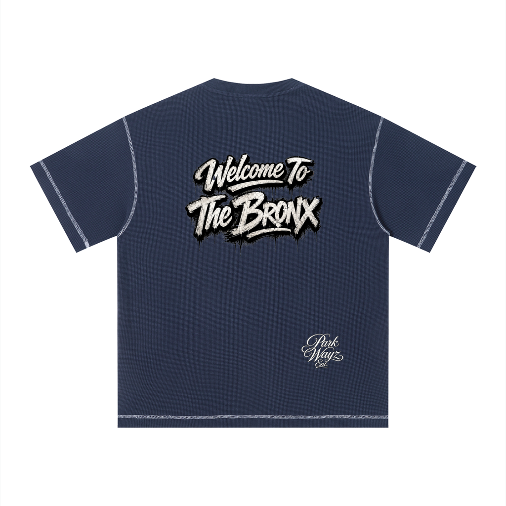 PWE W2TBX Unisex Sunfade Waffle Boxy T-Shirt