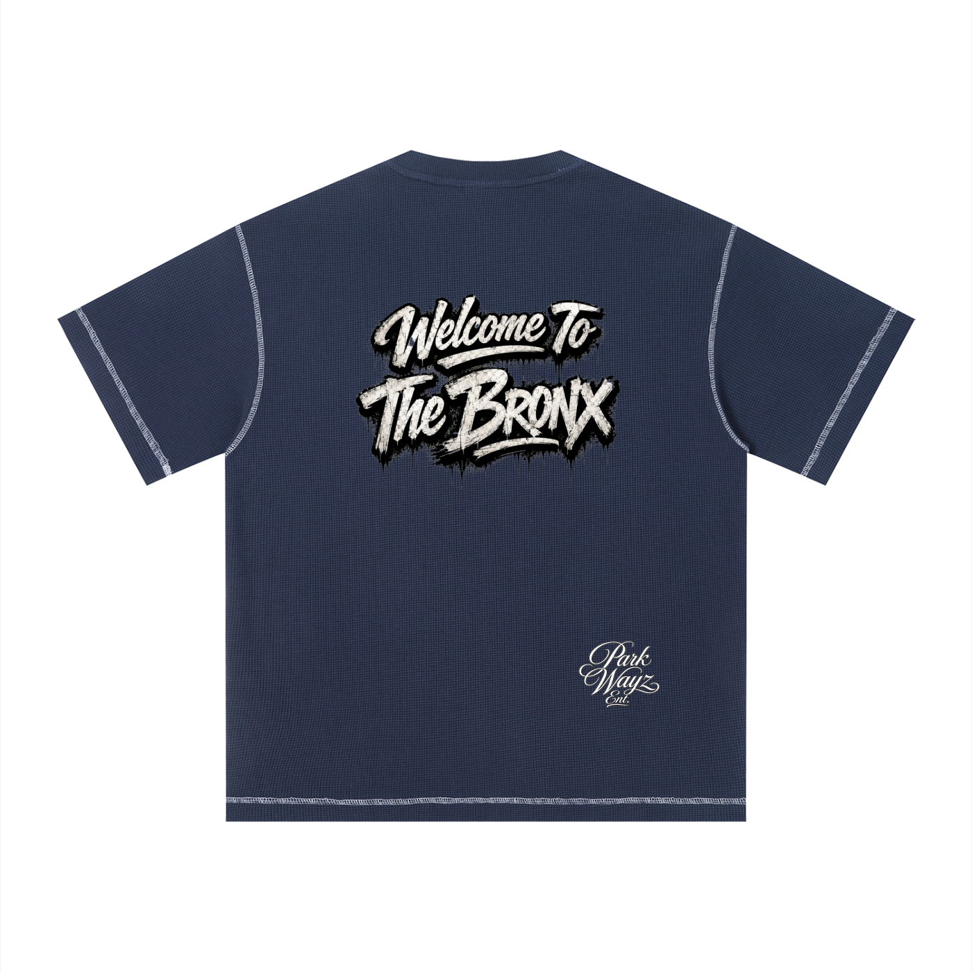 PWE W2TBX Unisex Sunfade Waffle Boxy T-Shirt