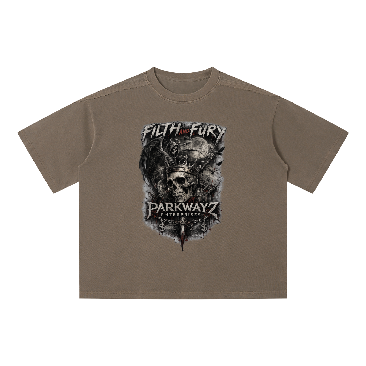 PWE x Filth & Fury Unisex Vintage Wash Boxy T-Shirt